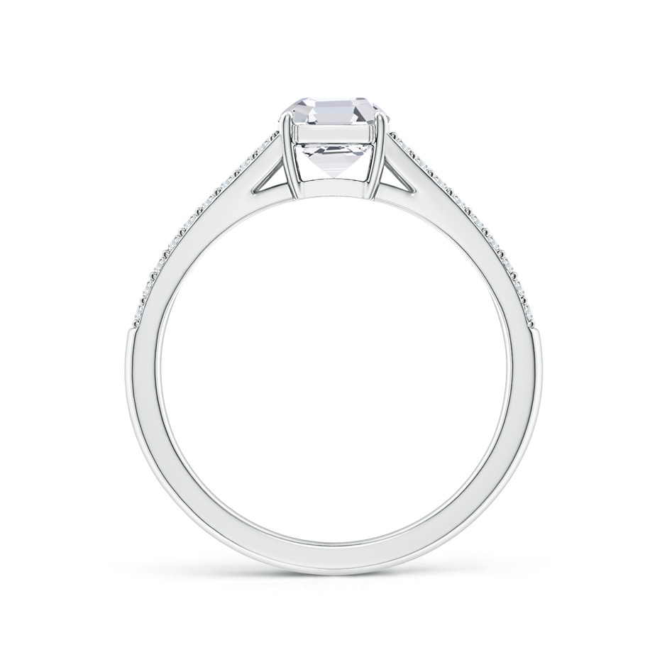 5.5mm FGVS Lab-Grown Solitaire Asscher-Cut Diamond Split Shank Engagement Ring in White Gold side 199