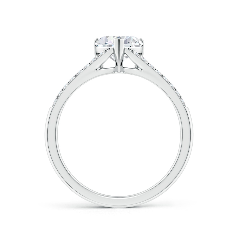 6.5mm FGVS Lab-Grown Solitaire Heart-Shaped Diamond Split Shank Engagement Ring in 18K White Gold side 199