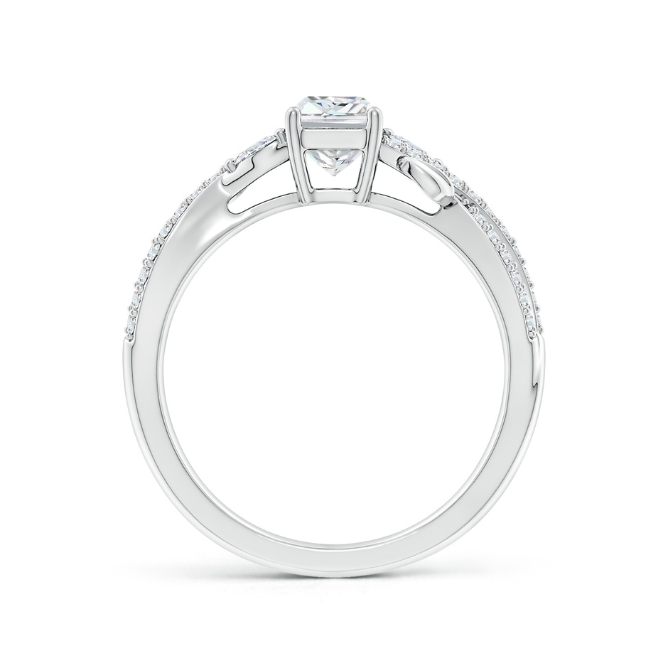 6.5x4.5mm FGVS Lab-Grown Nature-Inspired Radiant-Cut and Marquise Diamond Side Stone Engagement Ring in White Gold side 199