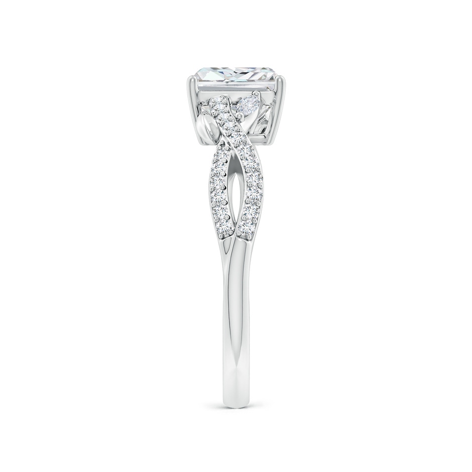 6.5x4.5mm FGVS Lab-Grown Nature-Inspired Radiant-Cut and Marquise Diamond Side Stone Engagement Ring in White Gold side 299