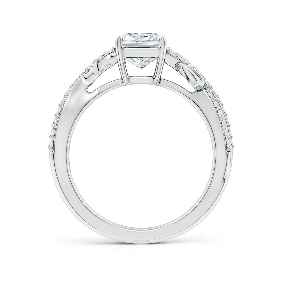 7.5x5.8mm FGVS Lab-Grown Nature-Inspired Radiant-Cut and Marquise Diamond Side Stone Engagement Ring in White Gold side 199