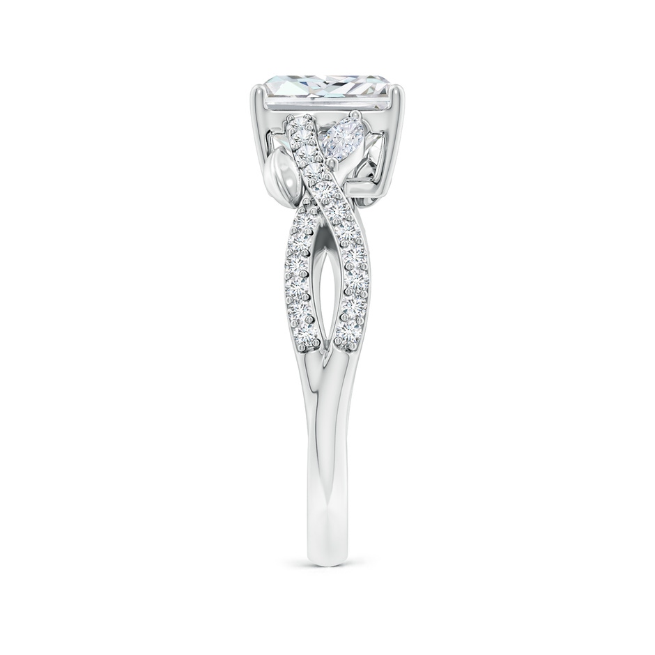 7.5x5.8mm FGVS Lab-Grown Nature-Inspired Radiant-Cut and Marquise Diamond Side Stone Engagement Ring in White Gold side 299
