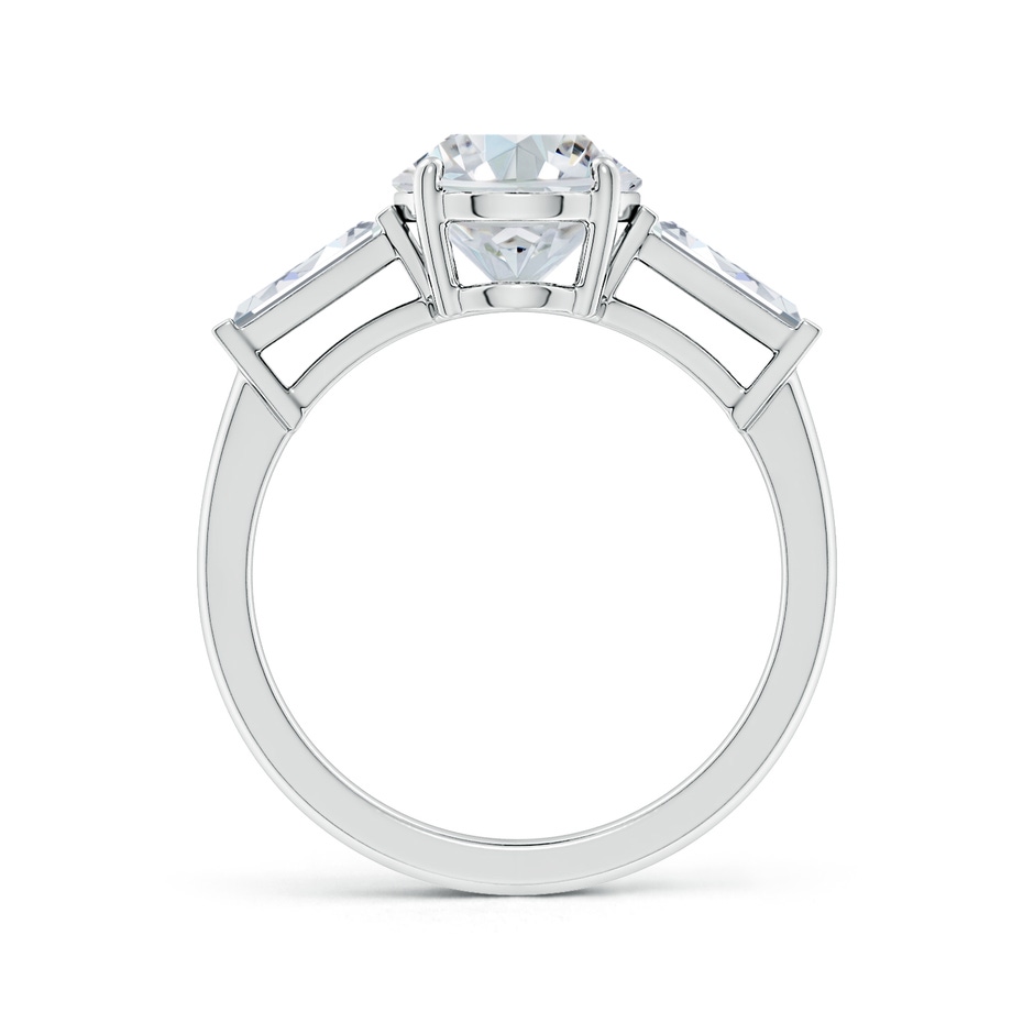 10x8mm FGVS Lab-Grown Oval and Tapered Baguette Diamond Side Stone Engagement Ring in White Gold side 199