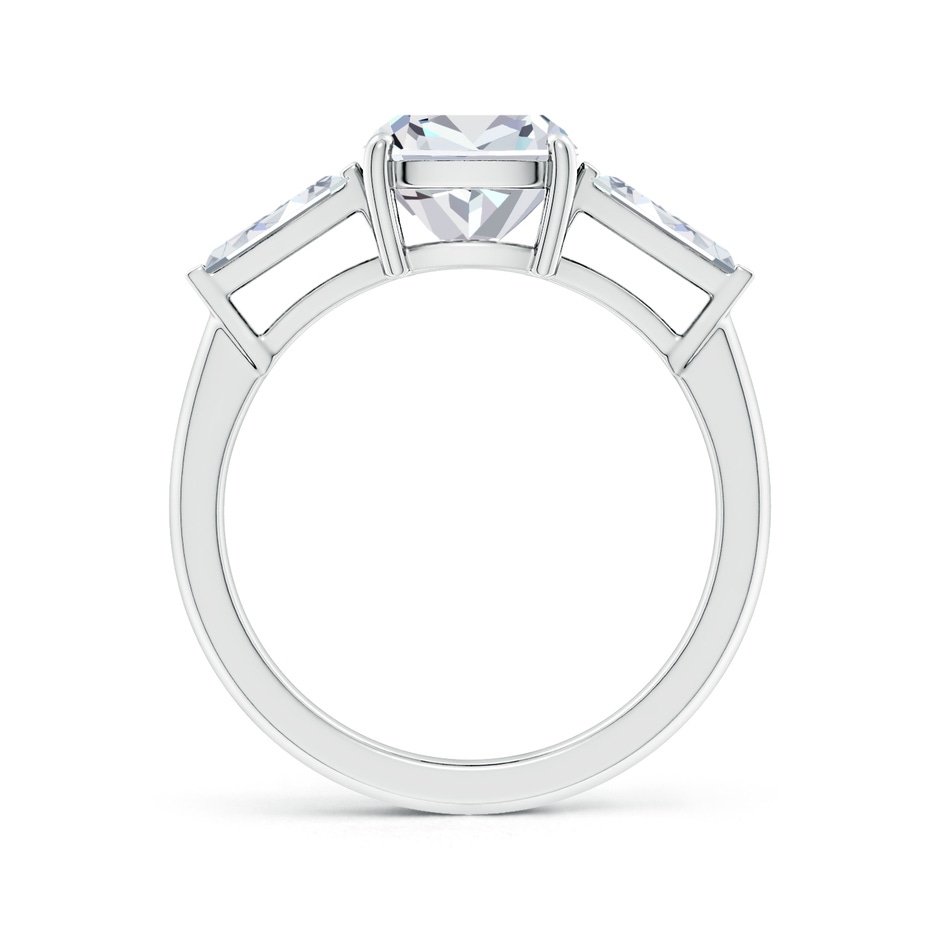 10x7.5mm FGVS Lab-Grown Cushion Rectangular and Tapered Baguette Diamond Side Stone Engagement Ring in White Gold side 199