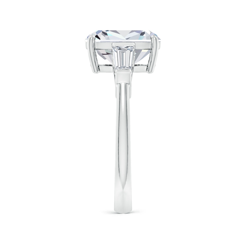 10x7.5mm FGVS Lab-Grown Cushion Rectangular and Tapered Baguette Diamond Side Stone Engagement Ring in White Gold side 299