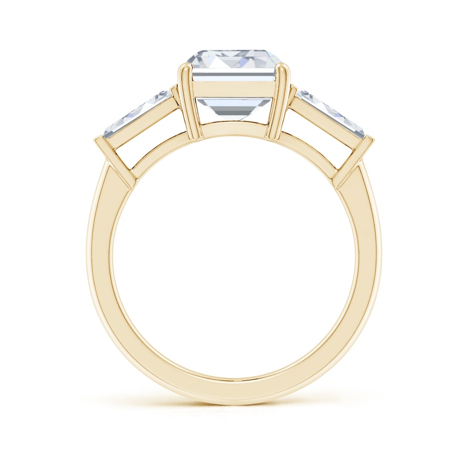 10x7.5mm FGVS Lab-Grown Emerald-Cut and Tapered Baguette Diamond Side Stone Engagement Ring in Yellow Gold side 199