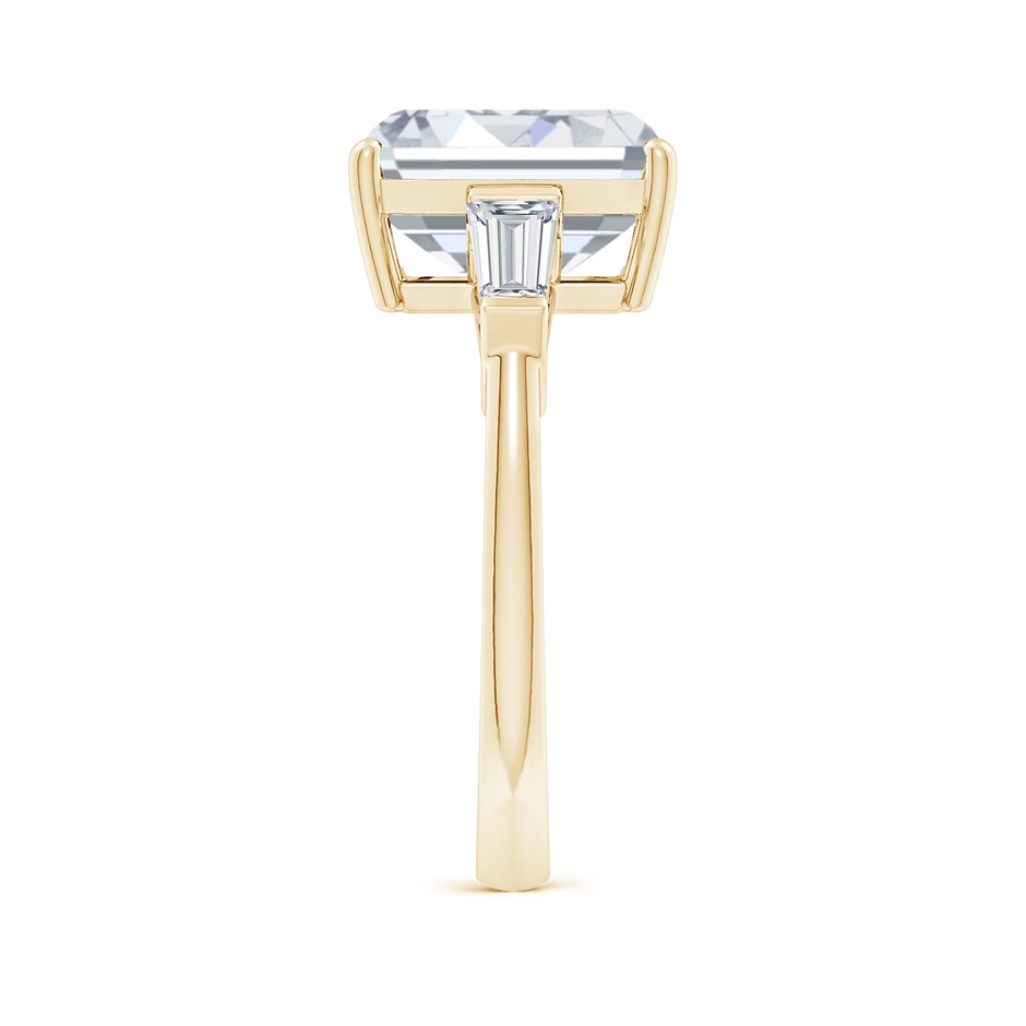 10x7.5mm FGVS Lab-Grown Emerald-Cut and Tapered Baguette Diamond Side Stone Engagement Ring in Yellow Gold side 299