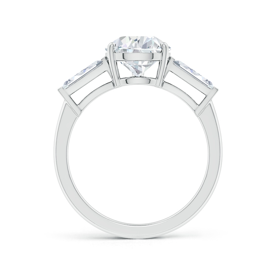10x8mm FGVS Lab-Grown Pear and Tapered Baguette Diamond Side Stone Engagement Ring in White Gold side 199