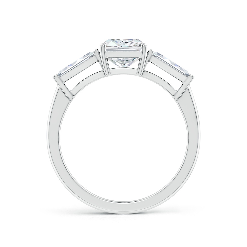 8x6mm FGVS Lab-Grown Radiant-Cut and Tapered Baguette Diamond Side Stone Engagement Ring in P950 Platinum - side 199