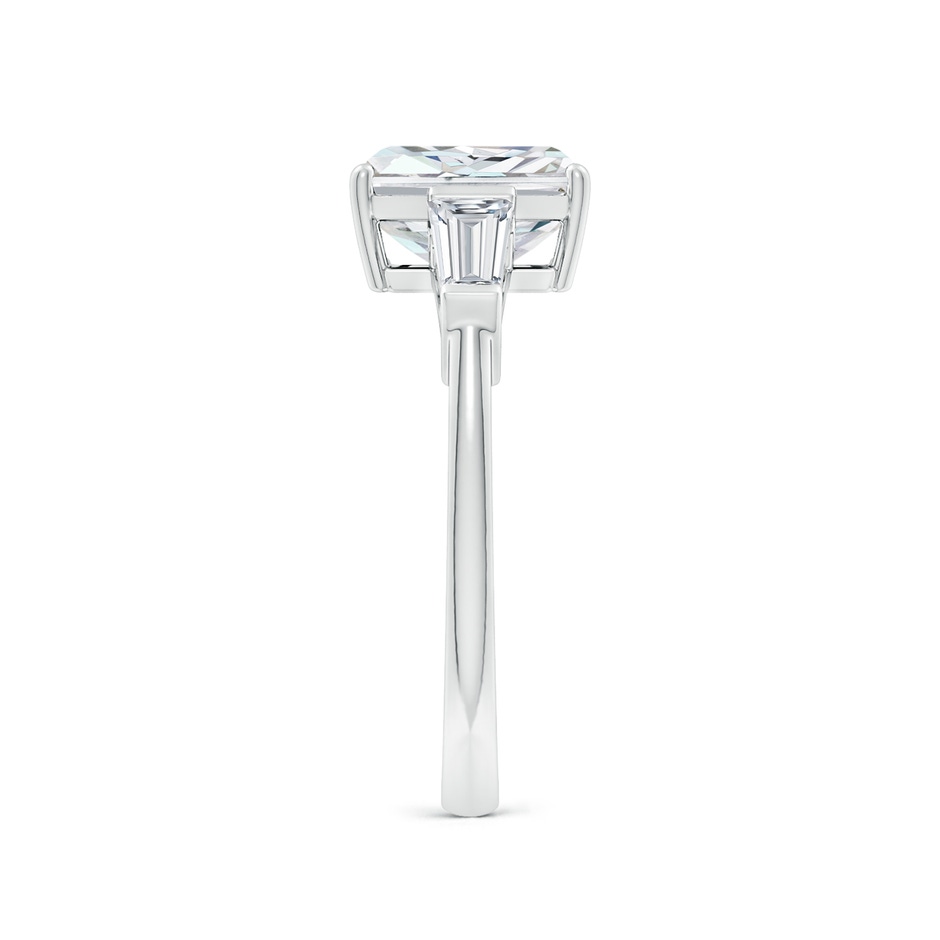 8x6mm FGVS Lab-Grown Radiant-Cut and Tapered Baguette Diamond Side Stone Engagement Ring in White Gold side 299