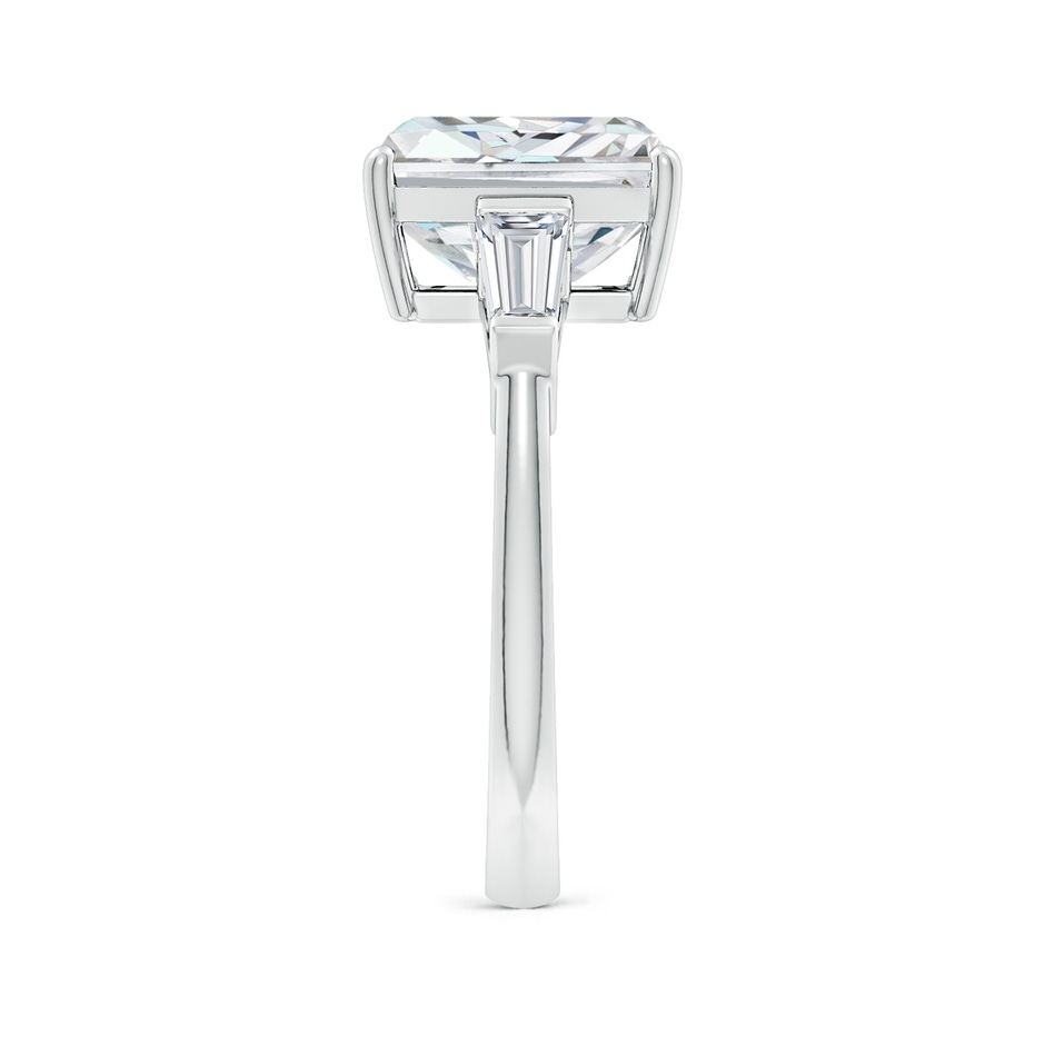 9.5x7.5mm FGVS Lab-Grown Radiant-Cut and Tapered Baguette Diamond Side Stone Engagement Ring in P950 Platinum side 299