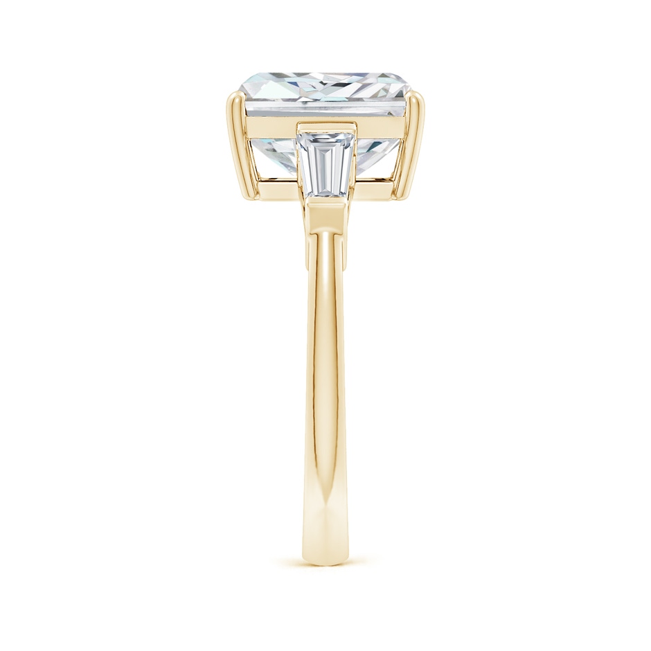 9.5x7.5mm FGVS Lab-Grown Radiant-Cut and Tapered Baguette Diamond Side Stone Engagement Ring in Yellow Gold side 299
