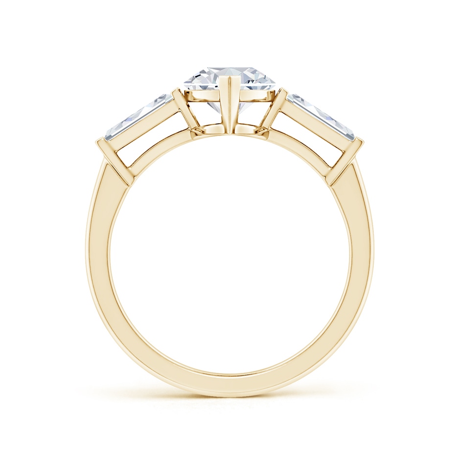 13x6.5mm FGVS Lab-Grown Marquise and Tapered Baguette Diamond Side Stone Engagement Ring in Yellow Gold side 199