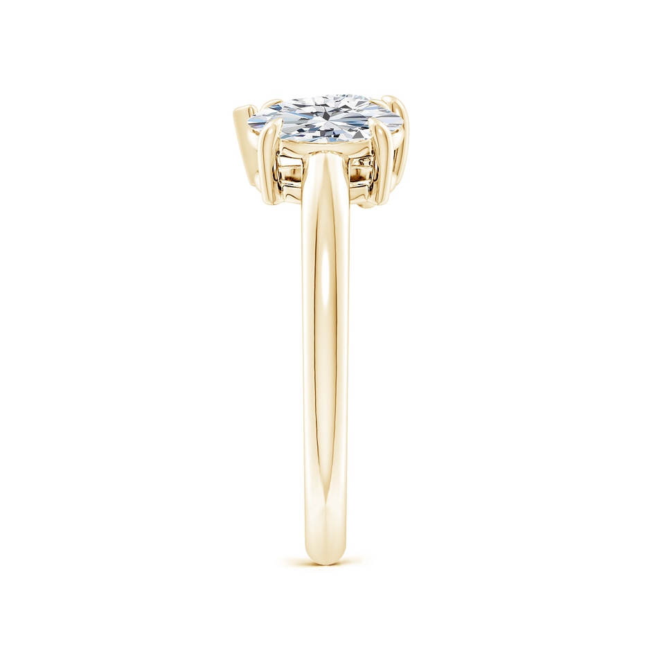 7.7x5.7mm FGVS Lab-Grown Oval & Pear Diamond Two-Stone Engagement Ring in 10K Yellow Gold side 299