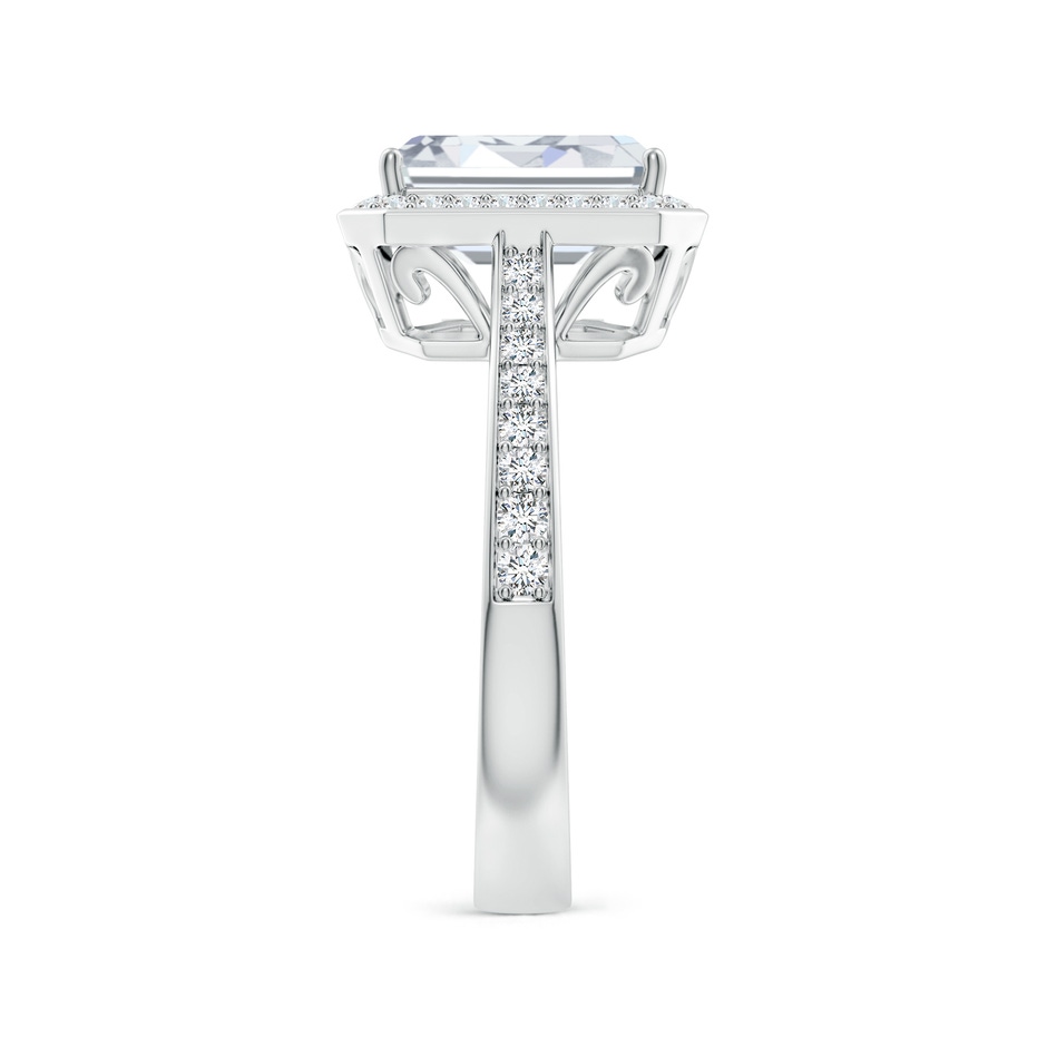 9x7mm FGVS Emerald-Cut Lab-Grown Diamond Halo Cocktail Ring in White Gold side 299