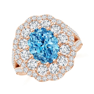 Oval Fancy Intense, VS Lab Grown Blue Diamond