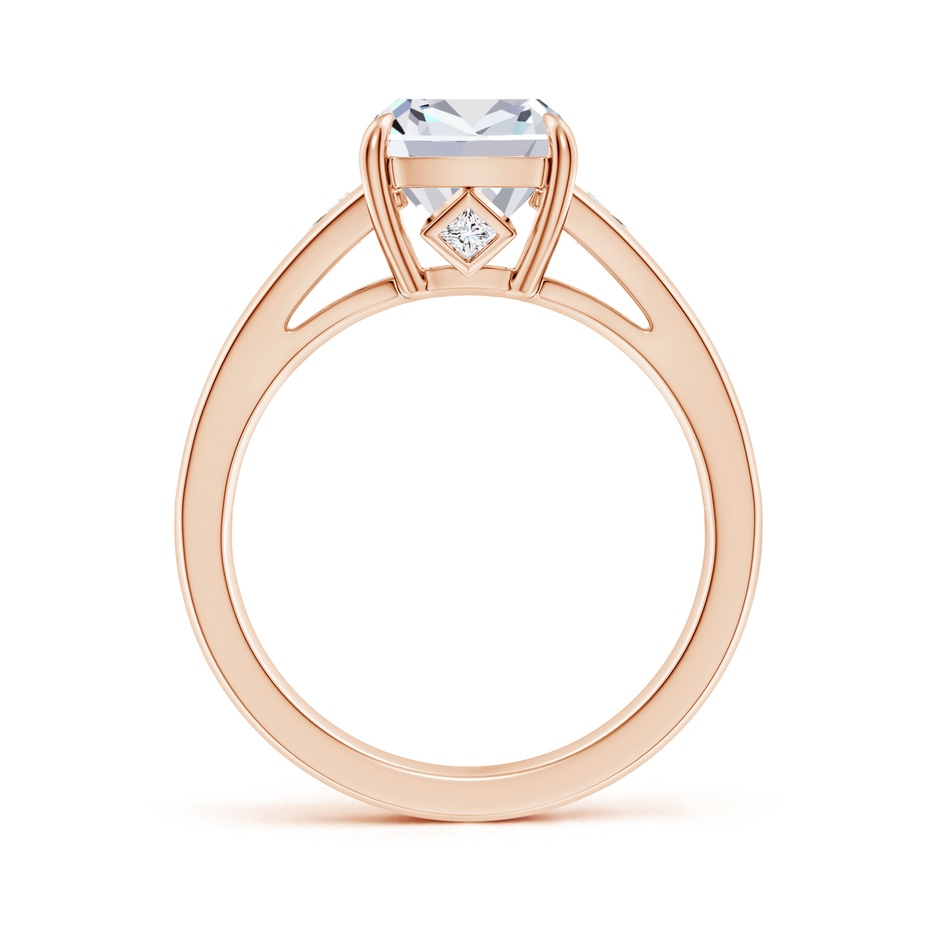 10x7.5mm FGVS Cushion Rectangular Lab-Grown Diamond Cocktail Ring in Rose Gold side 199