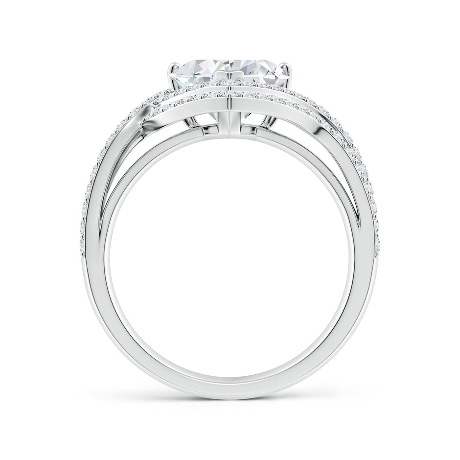 8.5mm FGVS Heart Lab-Grown Diamond Twin Layered Halo Cocktail Ring in White Gold side 199