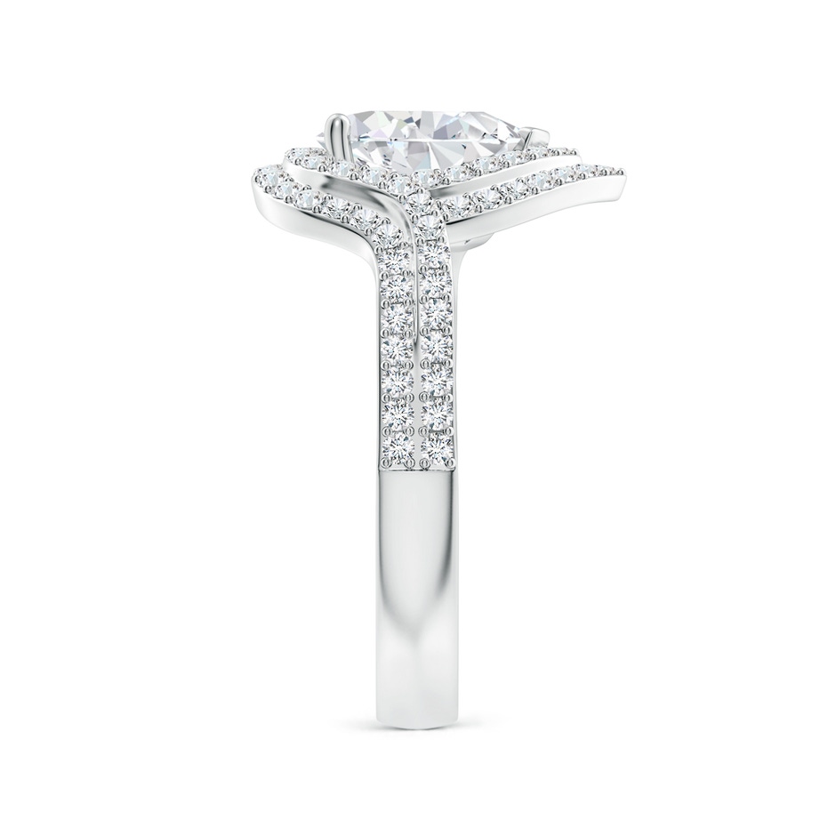 8.5mm FGVS Heart Lab-Grown Diamond Twin Layered Halo Cocktail Ring in White Gold side 299