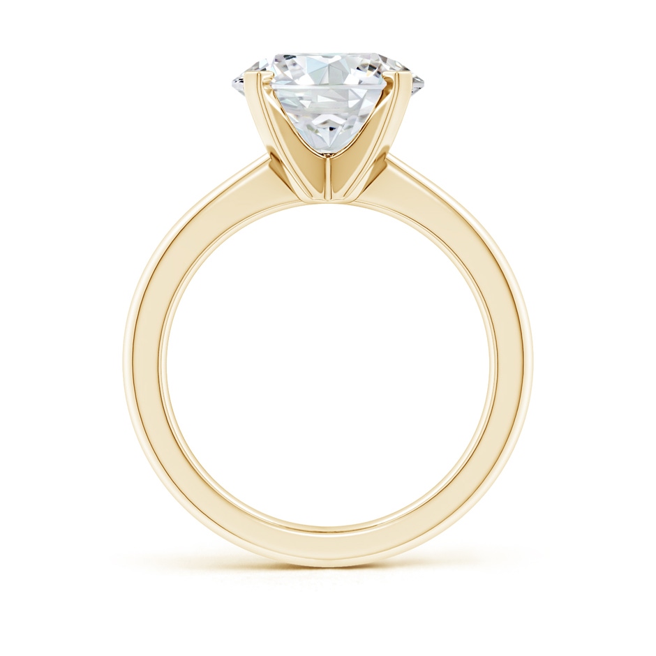 10.1mm FGVS Lab-Grown Round Diamond Reverse Tapered Shank Solitaire Engagement Ring in Yellow Gold side 199