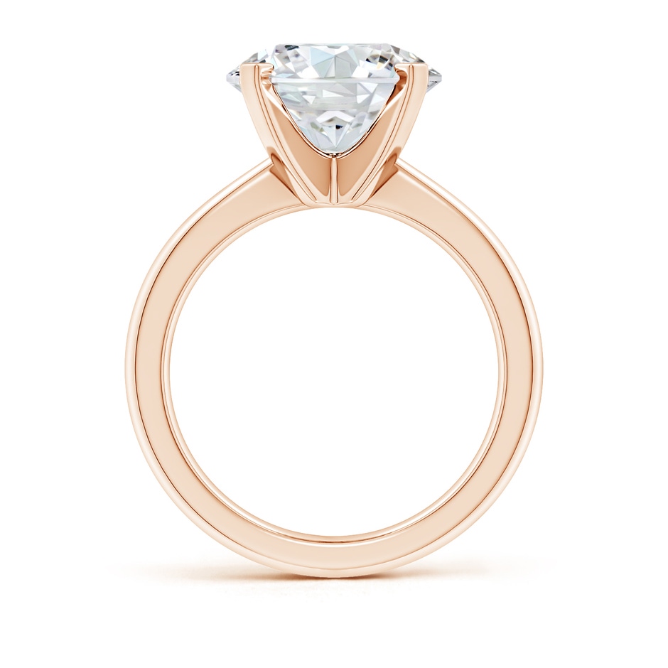 11.1mm FGVS Lab-Grown Round Diamond Reverse Tapered Shank Solitaire Engagement Ring in 18K Rose Gold side 199