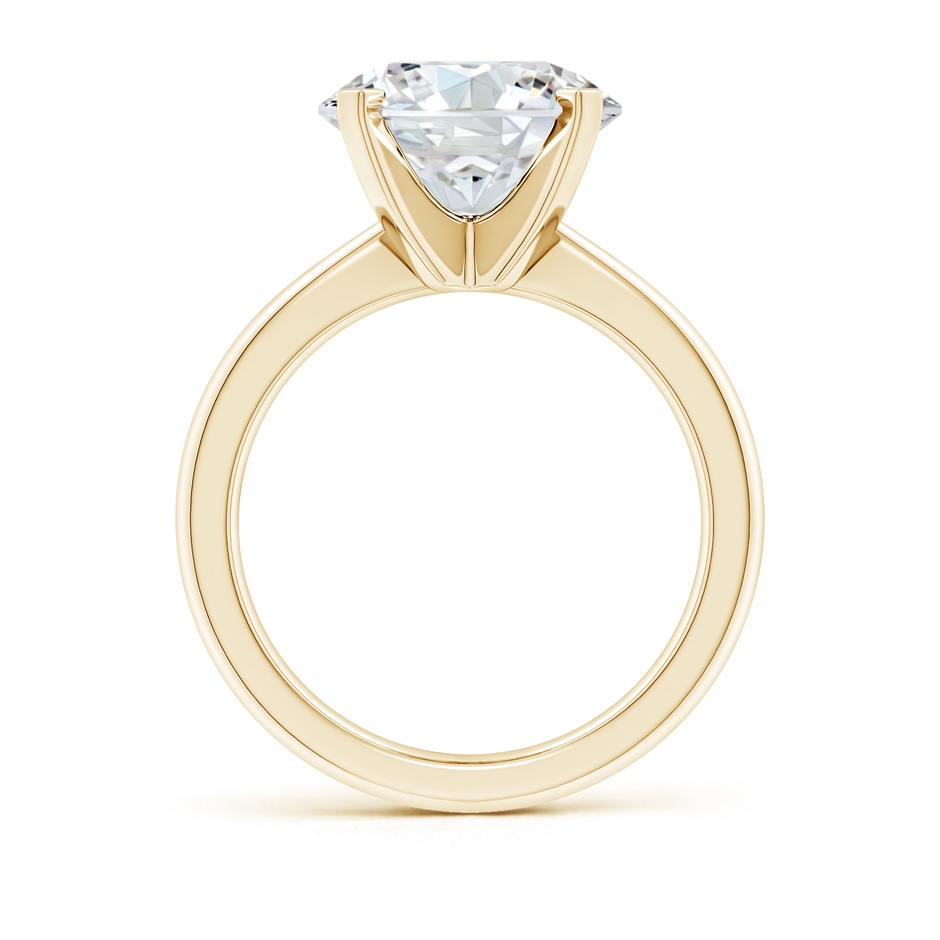 11.1mm FGVS Lab-Grown Round Diamond Reverse Tapered Shank Solitaire Engagement Ring in Yellow Gold side 199