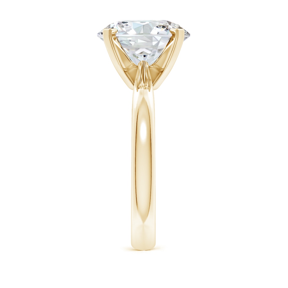 11.1mm FGVS Lab-Grown Round Diamond Reverse Tapered Shank Solitaire Engagement Ring in Yellow Gold side 299