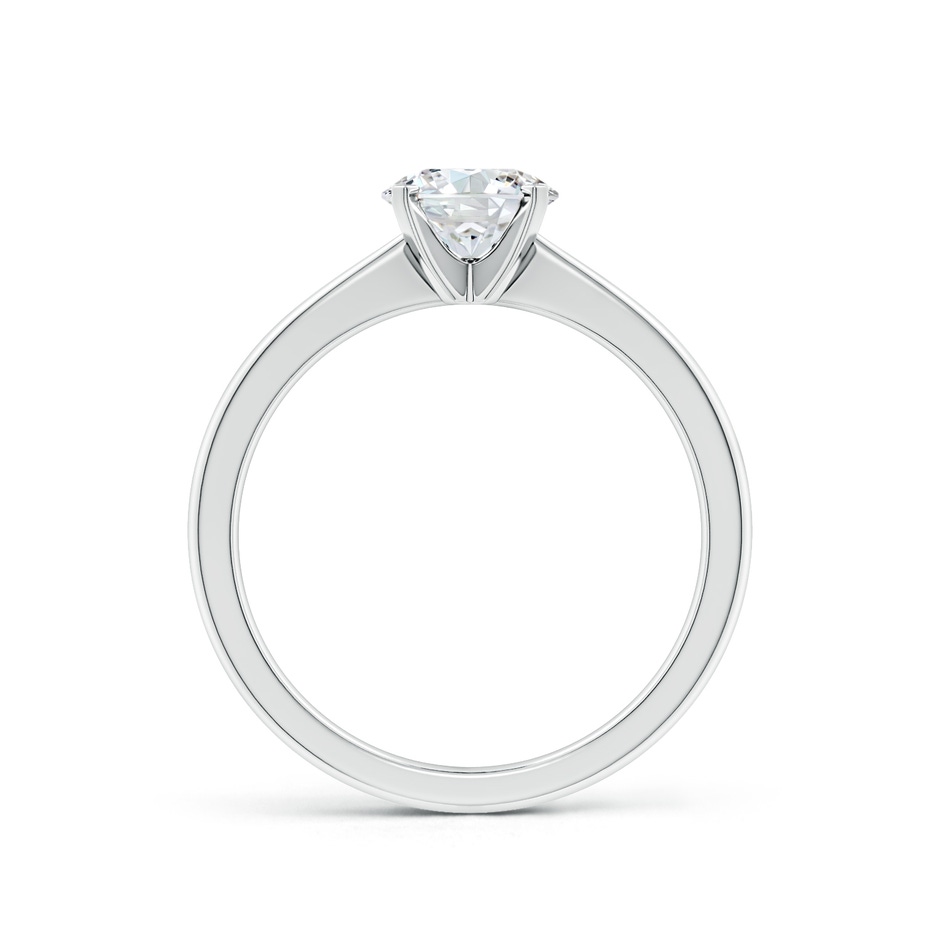 6.4mm FGVS Lab-Grown Round Diamond Reverse Tapered Shank Solitaire Engagement Ring in P950 Platinum side 199