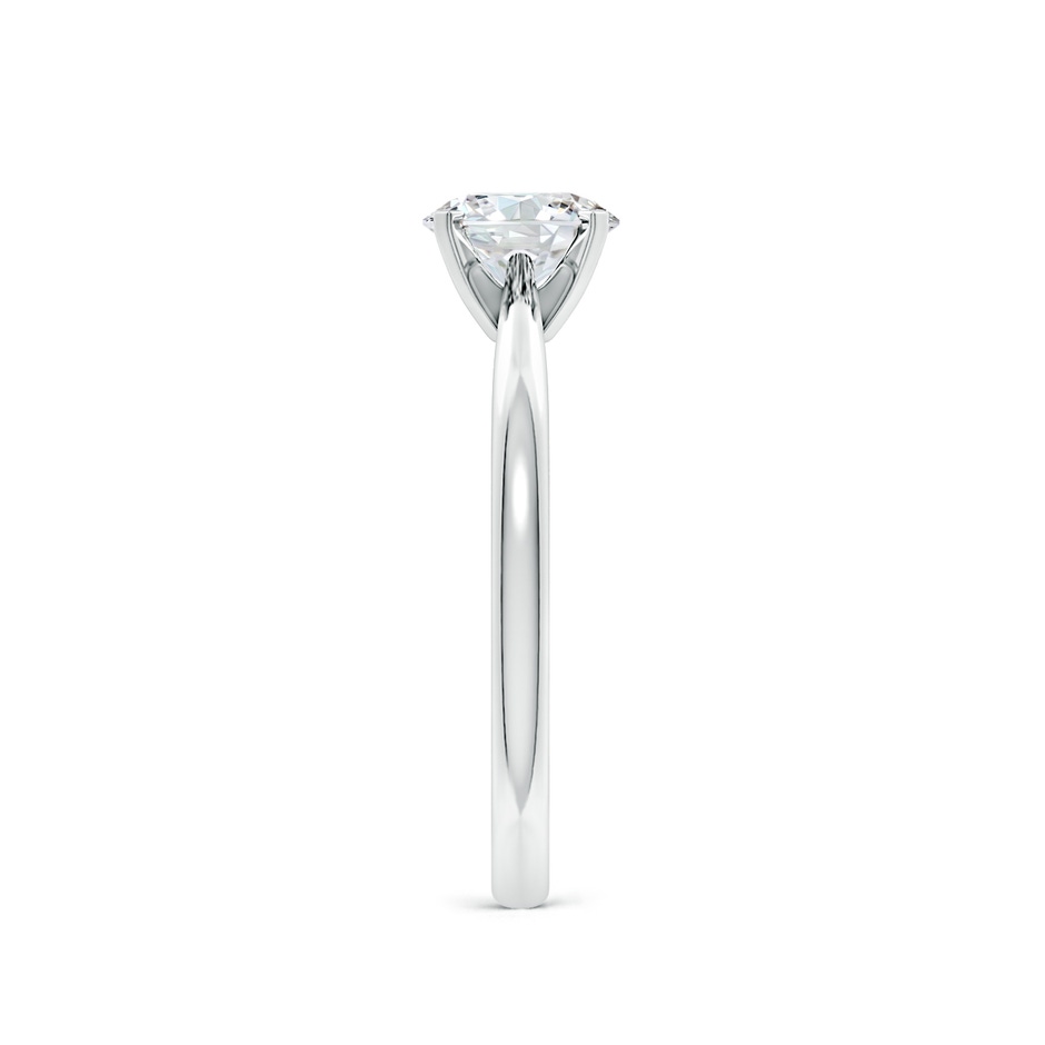 6.4mm FGVS Lab-Grown Round Diamond Reverse Tapered Shank Solitaire Engagement Ring in White Gold side 299