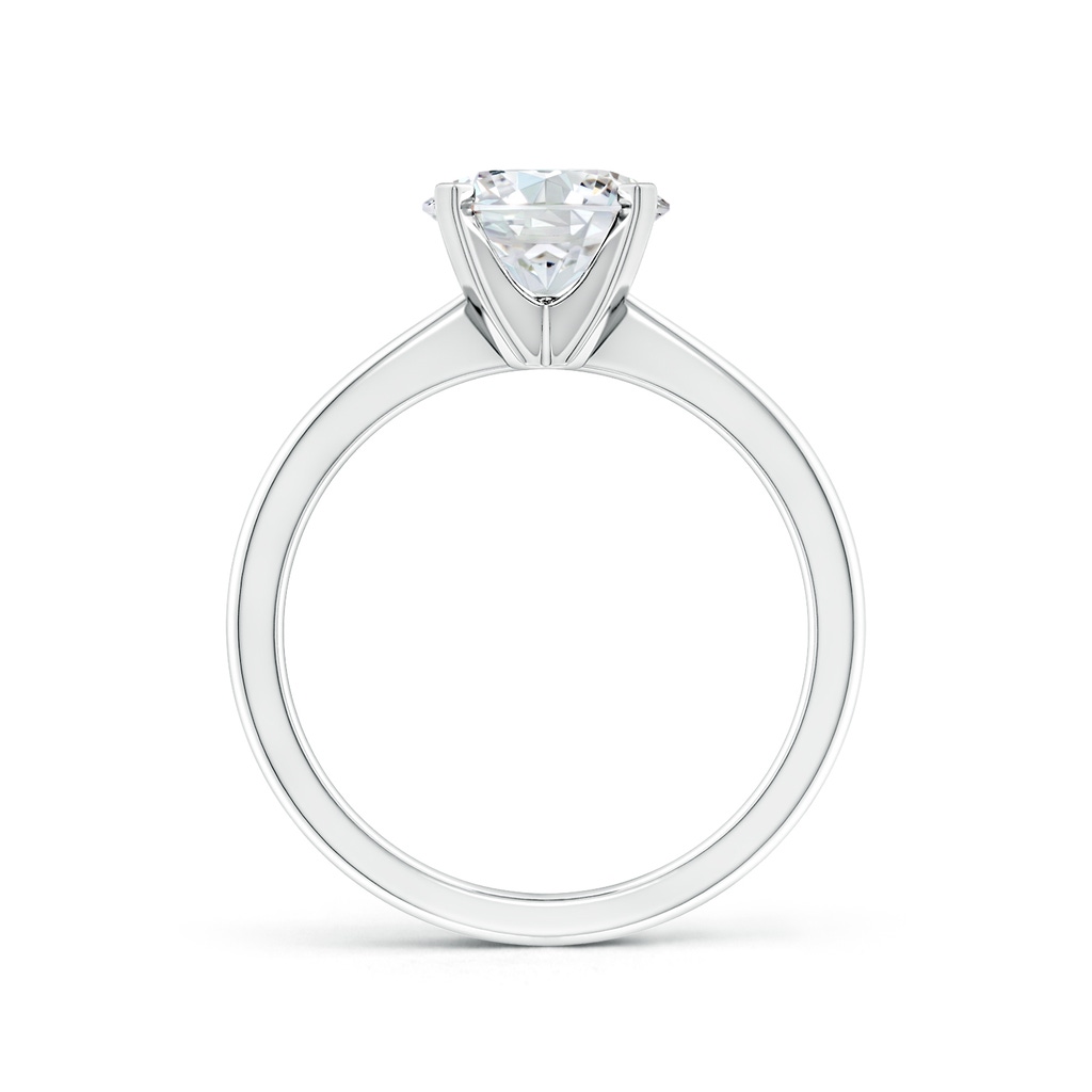 8mm FGVS Lab-Grown Round Diamond Reverse Tapered Shank Solitaire Engagement Ring in White Gold - side 199