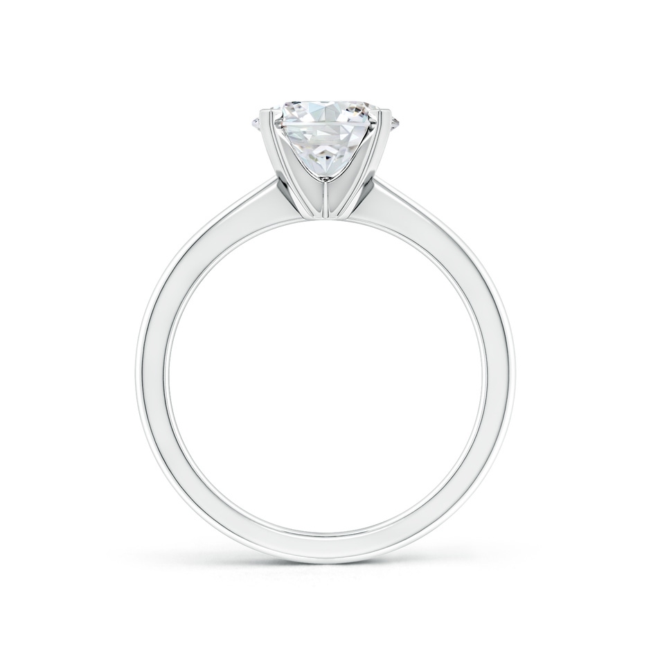 8mm FGVS Lab-Grown Round Diamond Reverse Tapered Shank Solitaire Engagement Ring in White Gold side 199