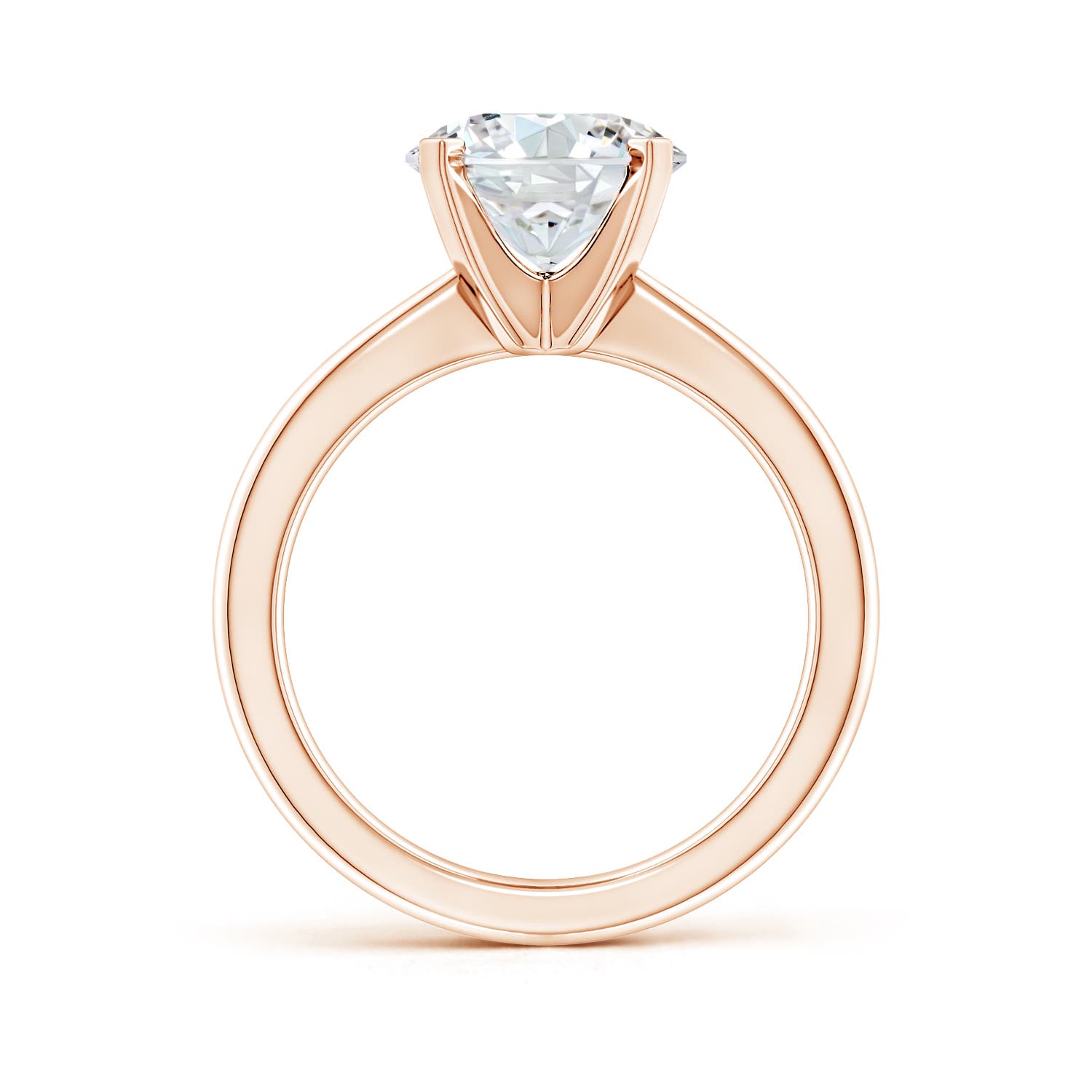 F-G, VS / 3 CT / 14 KT Rose Gold