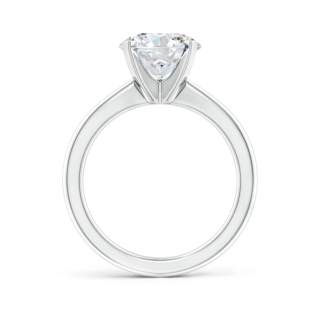9.2mm FGVS Lab-Grown Round Diamond Reverse Tapered Shank Solitaire Engagement Ring in White Gold Side 199
