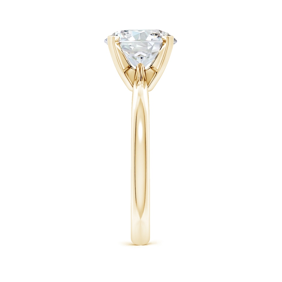 9.2mm FGVS Lab-Grown Round Diamond Reverse Tapered Shank Solitaire Engagement Ring in Yellow Gold side 299