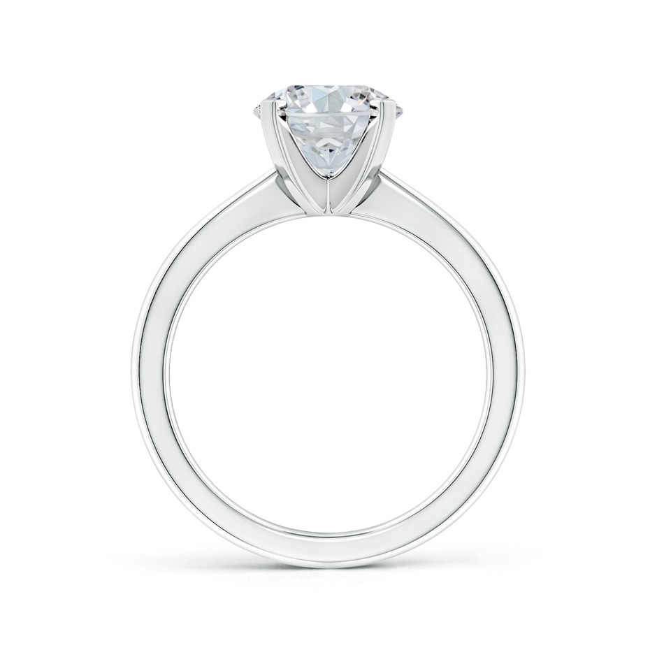 9.5x7mm FGVS Lab-Grown Oval Diamond Reverse Tapered Shank Solitaire Engagement Ring in White Gold side 199