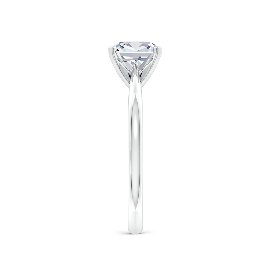 5.5mm FGVS Lab-Grown Cushion Diamond Reverse Tapered Shank Solitaire Engagement Ring in 18K White Gold side 299