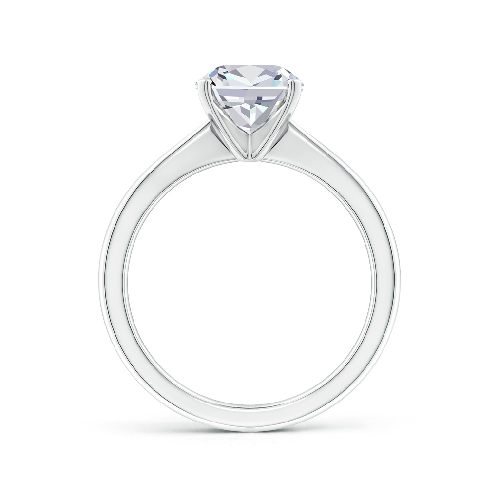 8mm FGVS Lab-Grown Cushion Diamond Reverse Tapered Shank Solitaire Engagement Ring in P950 Platinum - side 199
