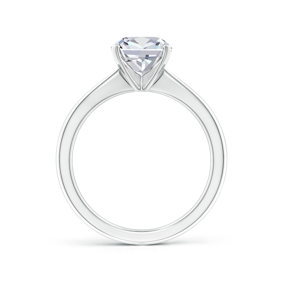 8mm FGVS Lab-Grown Cushion Diamond Reverse Tapered Shank Solitaire Engagement Ring in P950 Platinum side 199