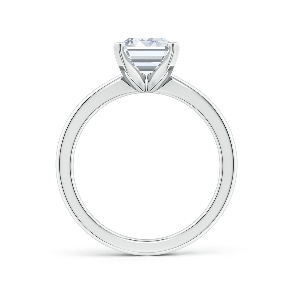 10x7.5mm FGVS Lab-Grown Emerald-Cut Diamond Reverse Tapered Shank Solitaire Engagement Ring in P950 Platinum side 199