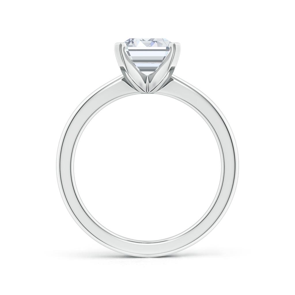 10x7.5mm FGVS Lab-Grown Emerald-Cut Diamond Reverse Tapered Shank Solitaire Engagement Ring in White Gold Side 199