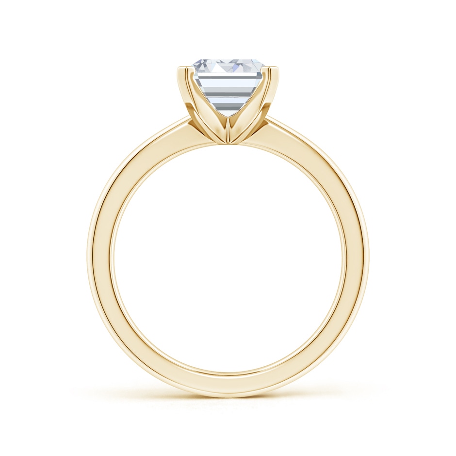 10x7.5mm FGVS Lab-Grown Emerald-Cut Diamond Reverse Tapered Shank Solitaire Engagement Ring in Yellow Gold side 199