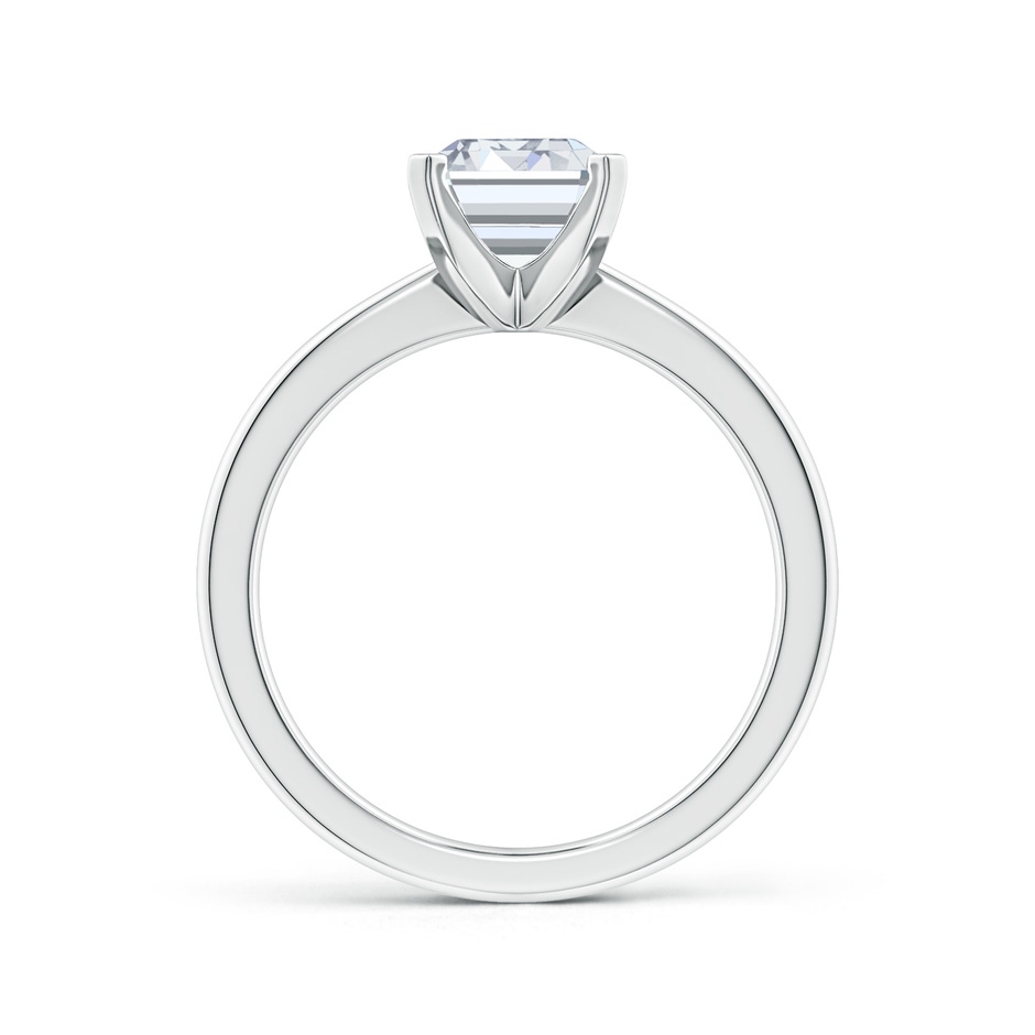 6.5x5mm FGVS Lab-Grown Emerald-Cut Diamond Reverse Tapered Shank Solitaire Engagement Ring in P950 Platinum side 199