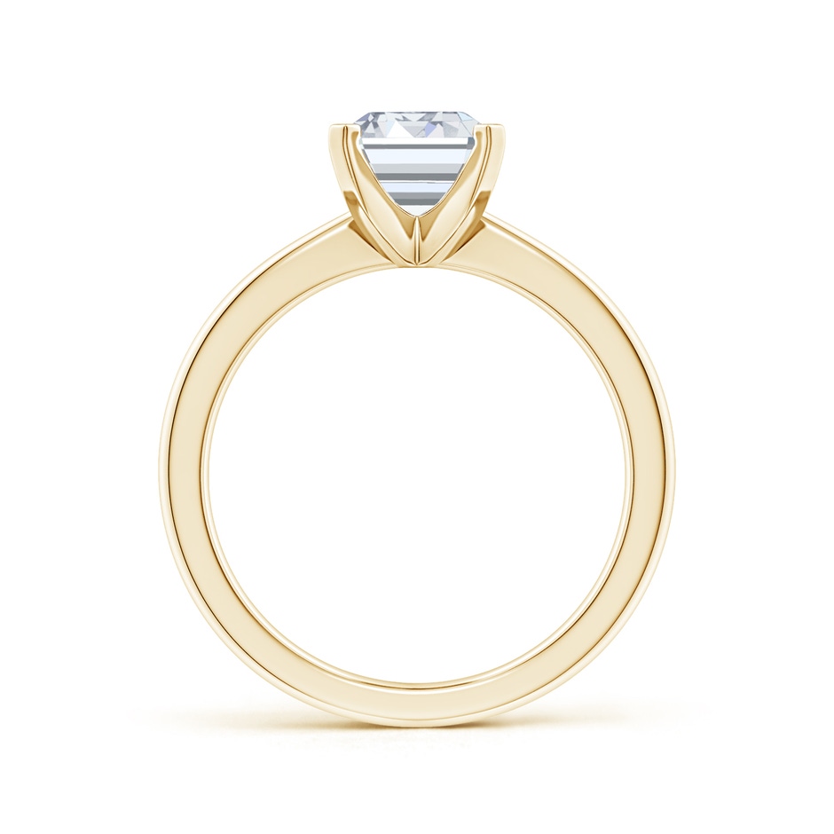 6.5x5mm FGVS Lab-Grown Emerald-Cut Diamond Reverse Tapered Shank Solitaire Engagement Ring in Yellow Gold side 199