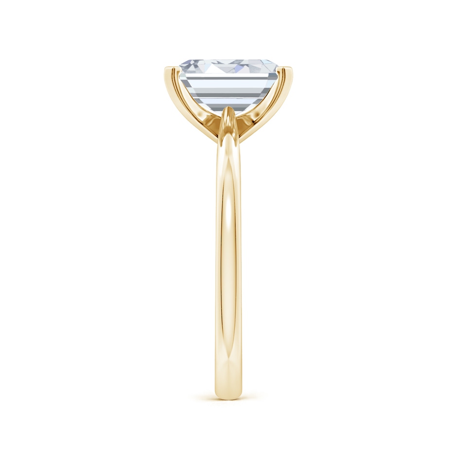6.5x5mm FGVS Lab-Grown Emerald-Cut Diamond Reverse Tapered Shank Solitaire Engagement Ring in Yellow Gold side 299