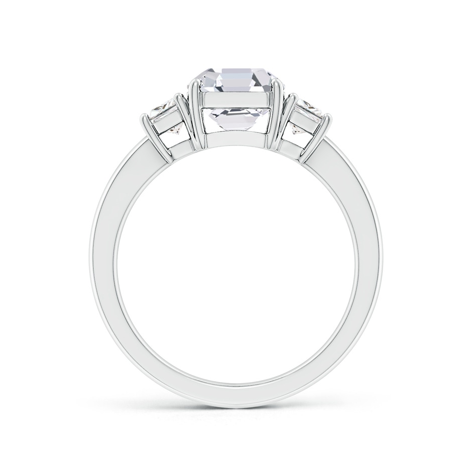 7mm FGVS Lab-Grown Asscher-Cut and Trapezoid Diamond Three Stone Engagement Ring in White Gold side 199