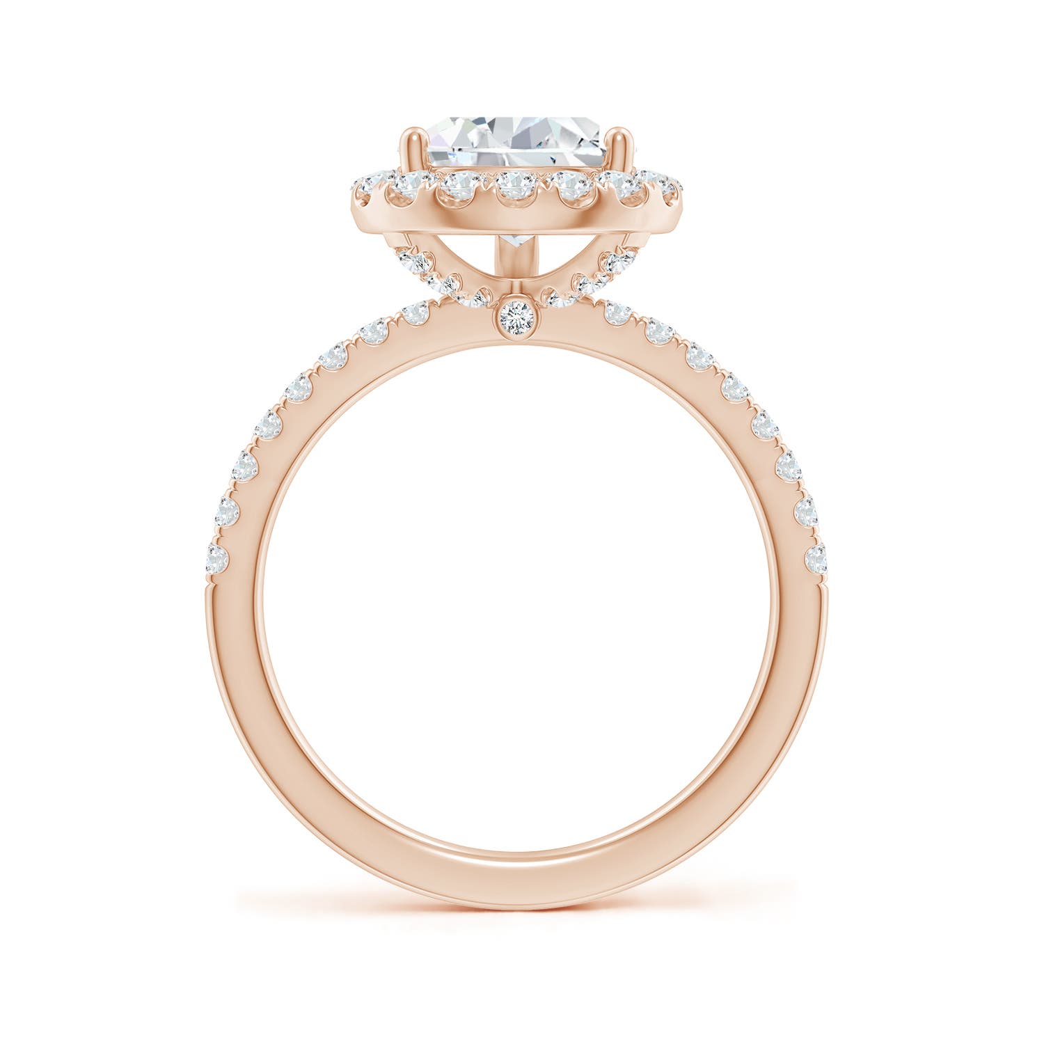 10x8mm FGVS LSR4518D-RGE-FGVS-10x8 in 18K Rose Gold