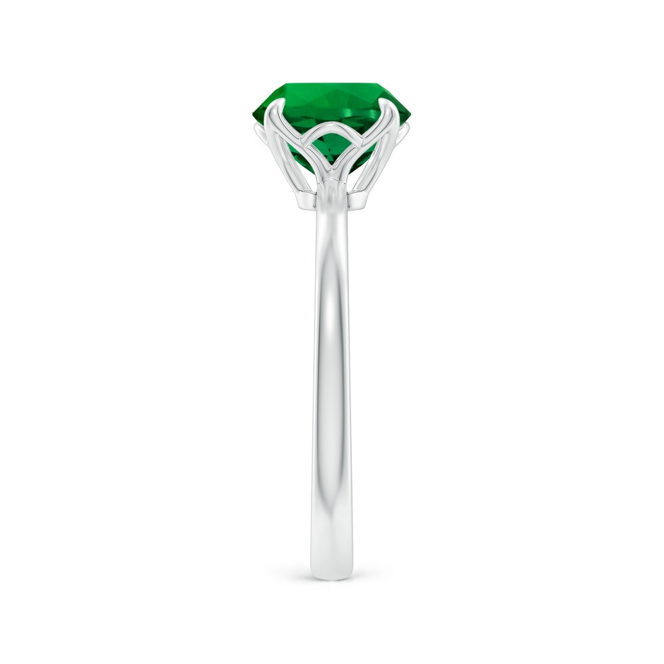 8mm Labgrown Lab-Grown Solitaire Round Emerald Classic Engagement Ring in White Gold side 299