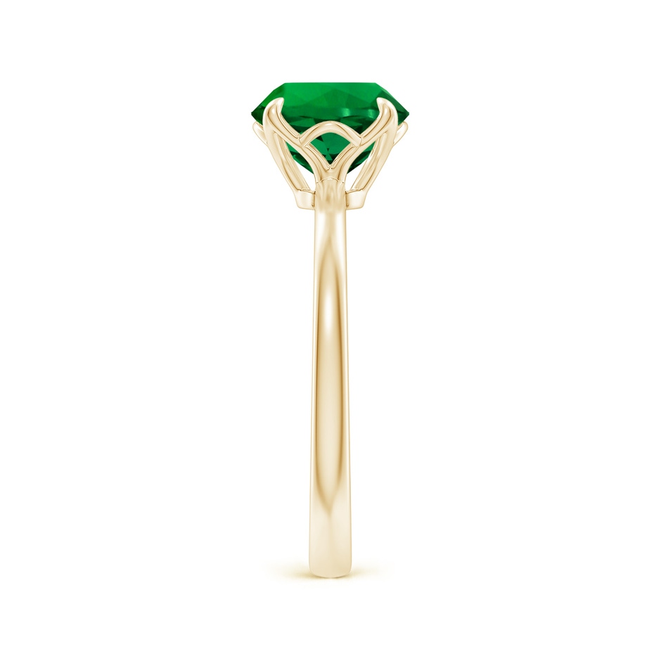 8mm Labgrown Lab-Grown Solitaire Round Emerald Classic Engagement Ring in Yellow Gold side 299
