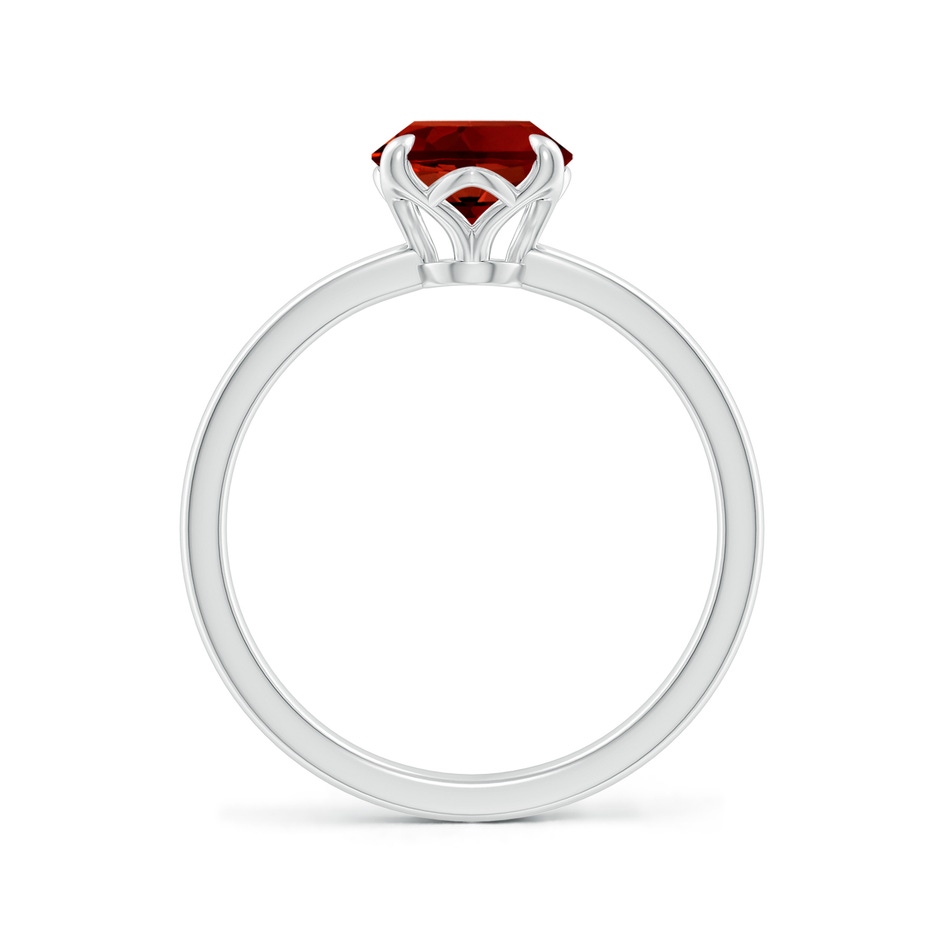 9x7mm Labgrown Lab-Grown Solitaire Oval Ruby Classic Engagement Ring in White Gold side 199