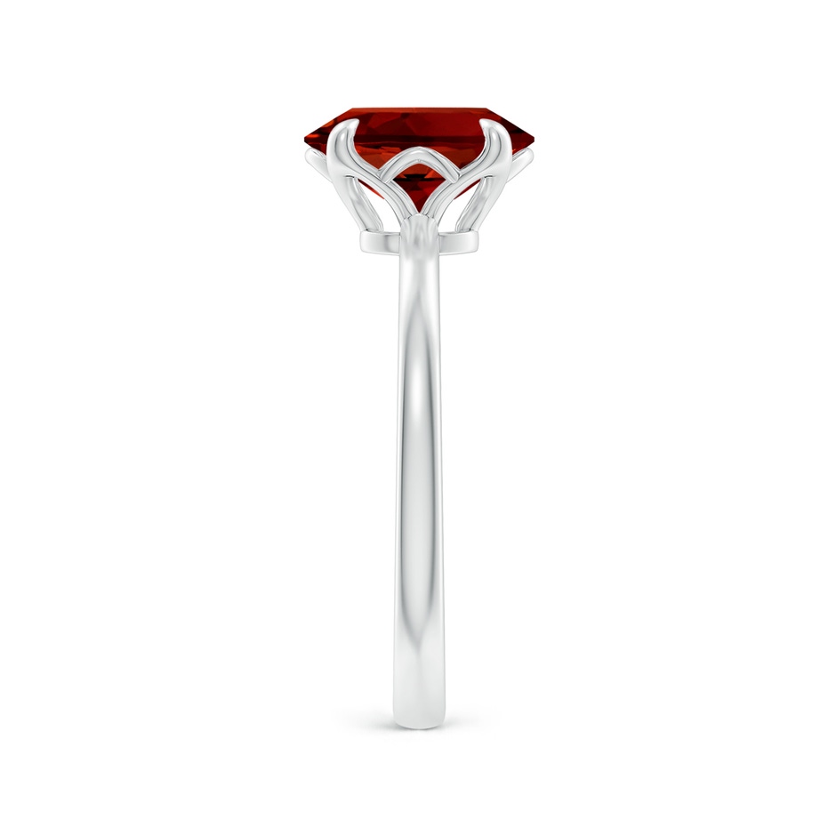 9x7mm Labgrown Lab-Grown Solitaire Oval Ruby Classic Engagement Ring in White Gold side 299